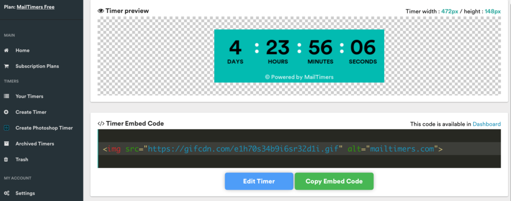 Save your Omnisend countdown timer